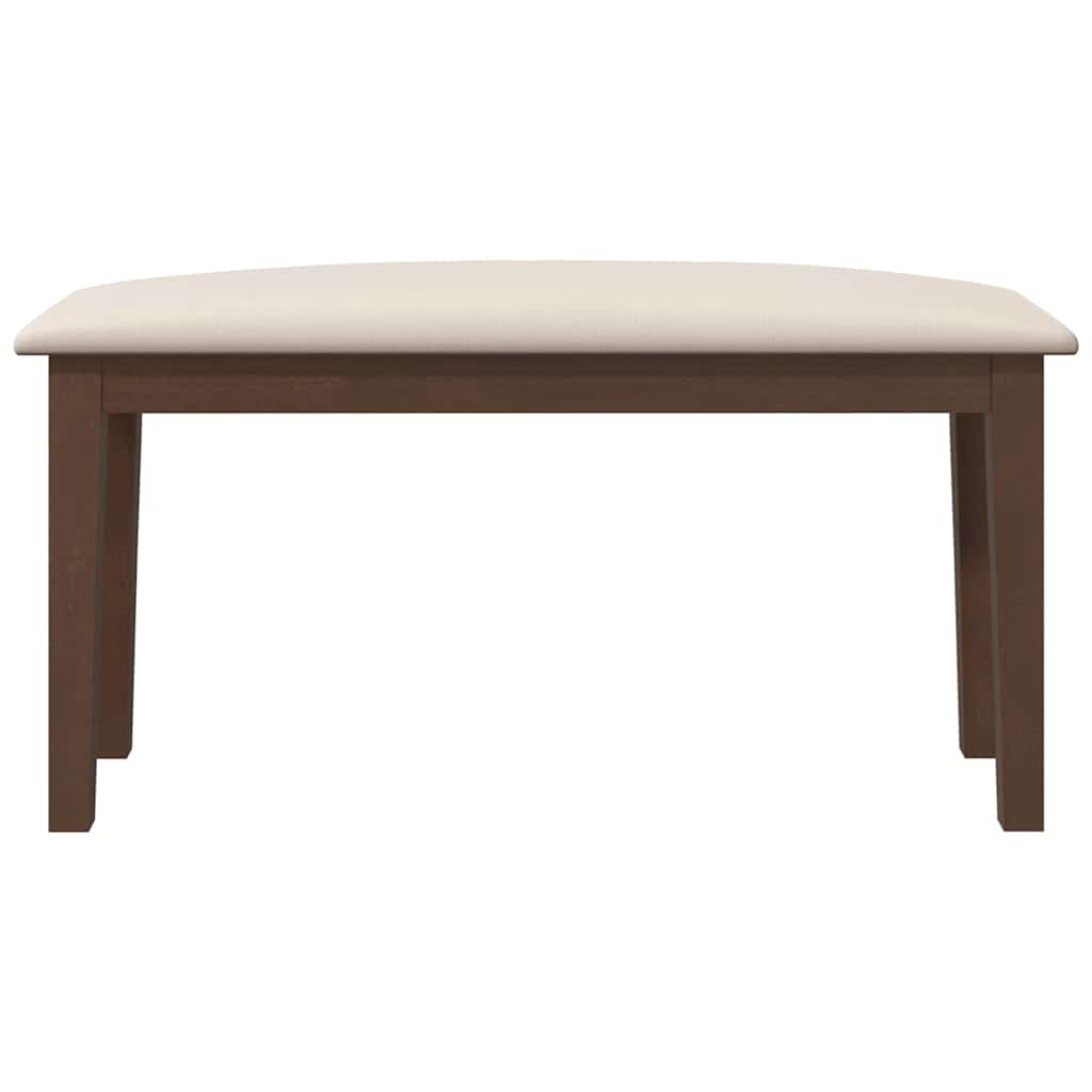 Banco 90 cm madeira seringueira maciça castanho