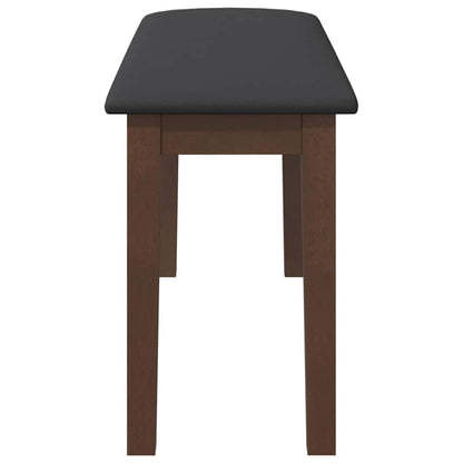 Banco 90 cm madeira seringueira maciça castanho
