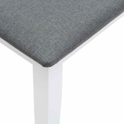 Banco 90 cm madeira seringueira maciça branco
