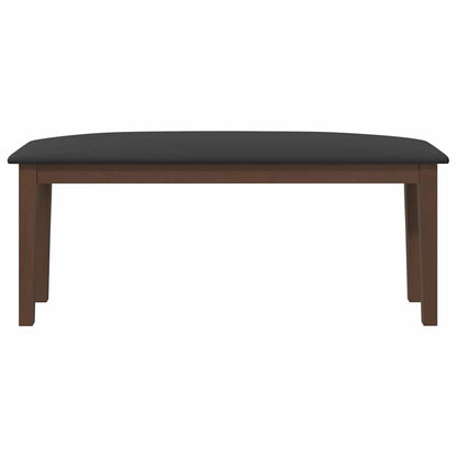 Banco 110 cm madeira seringueira maciça castanho