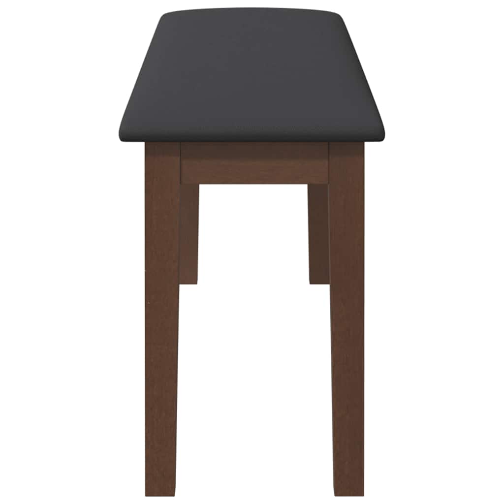 Banco 110 cm madeira seringueira maciça castanho