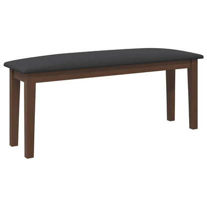 Banco 110 cm madeira seringueira maciça castanho