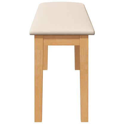 Banco 110 cm madeira seringueira maciça