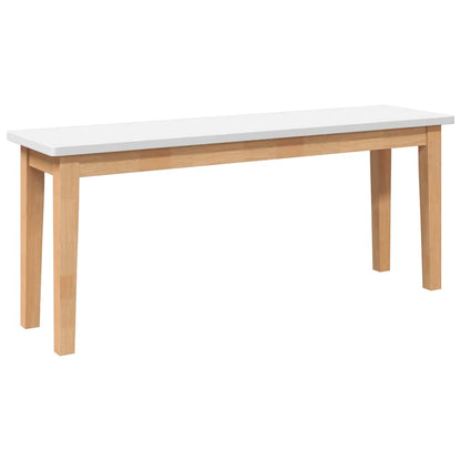 Banco 110 cm madeira seringueira maciça
