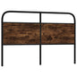 Cabeceira de cama 160 cm derivados madeira/aço carvalho fumado