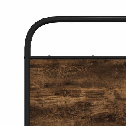 Cabeceira de cama 160 cm derivados madeira/aço carvalho fumado