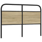 Cabeceira de cama 120 cm derivados madeira/aço carvalho sonoma