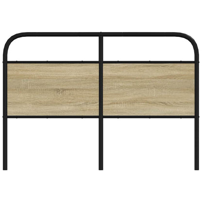 Cabeceira de cama 120 cm derivados madeira/aço carvalho sonoma