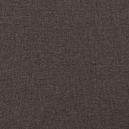 Cadeiras de jantar 4 pcs tecido castanho-escuro