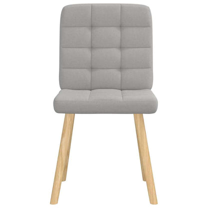 Cadeiras de jantar 4 pcs tecido cinza nuvem