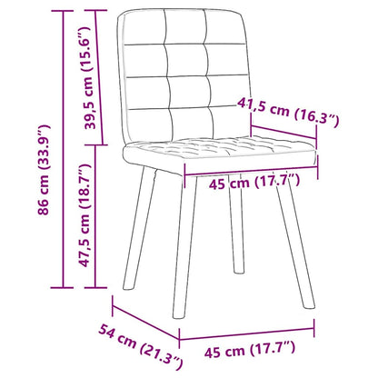 Cadeiras de jantar 4 pcs tecido cinza nuvem