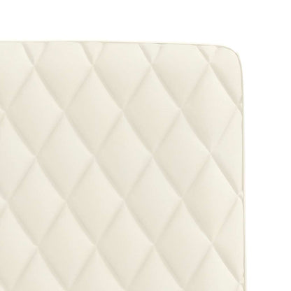 Cadeiras de jantar 4 pcs veludo cor creme