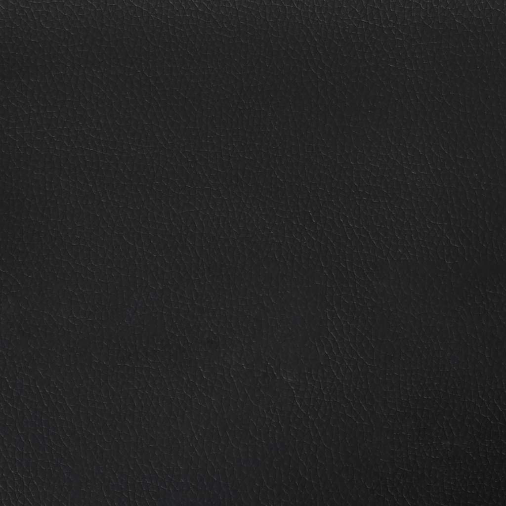 Cadeiras de jantar 4 pcs couro artificial preto