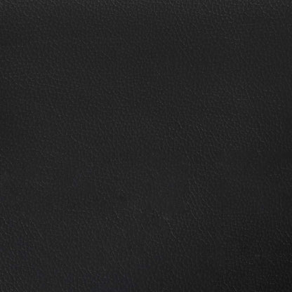 Cadeiras de jantar 4 pcs couro artificial preto