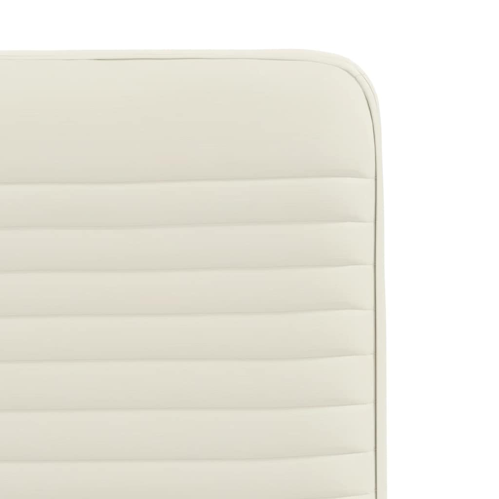 Cadeiras de jantar 4 pcs veludo cor creme