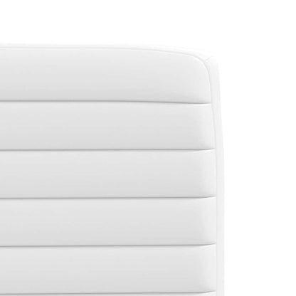 Cadeiras de jantar 4 pcs couro artificial branco