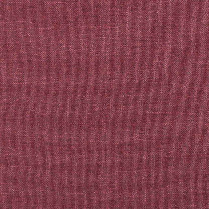 Cadeiras de jantar 4 pcs tecido vermelho tinto