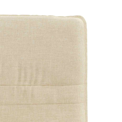 Cadeiras de jantar 4 pcs tecido cor creme