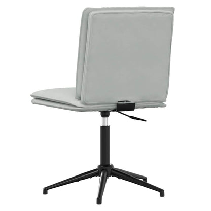 Cadeiras de jantar 2 pcs veludo cinzento-claro