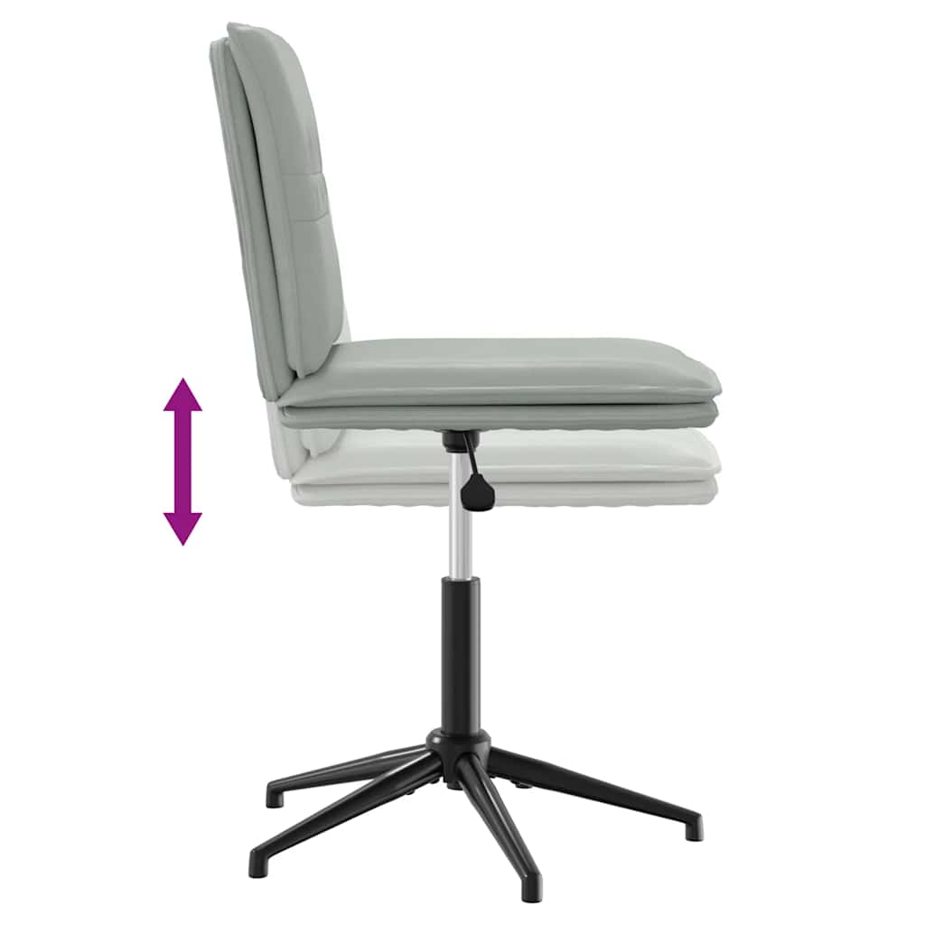 Cadeiras de jantar 2 pcs veludo cinzento-claro