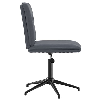 Cadeiras de jantar 2 pcs veludo cinzento-escuro