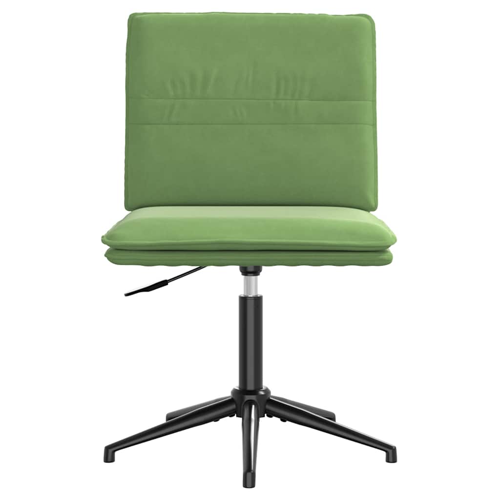 Cadeiras de jantar 2 pcs veludo verde-claro