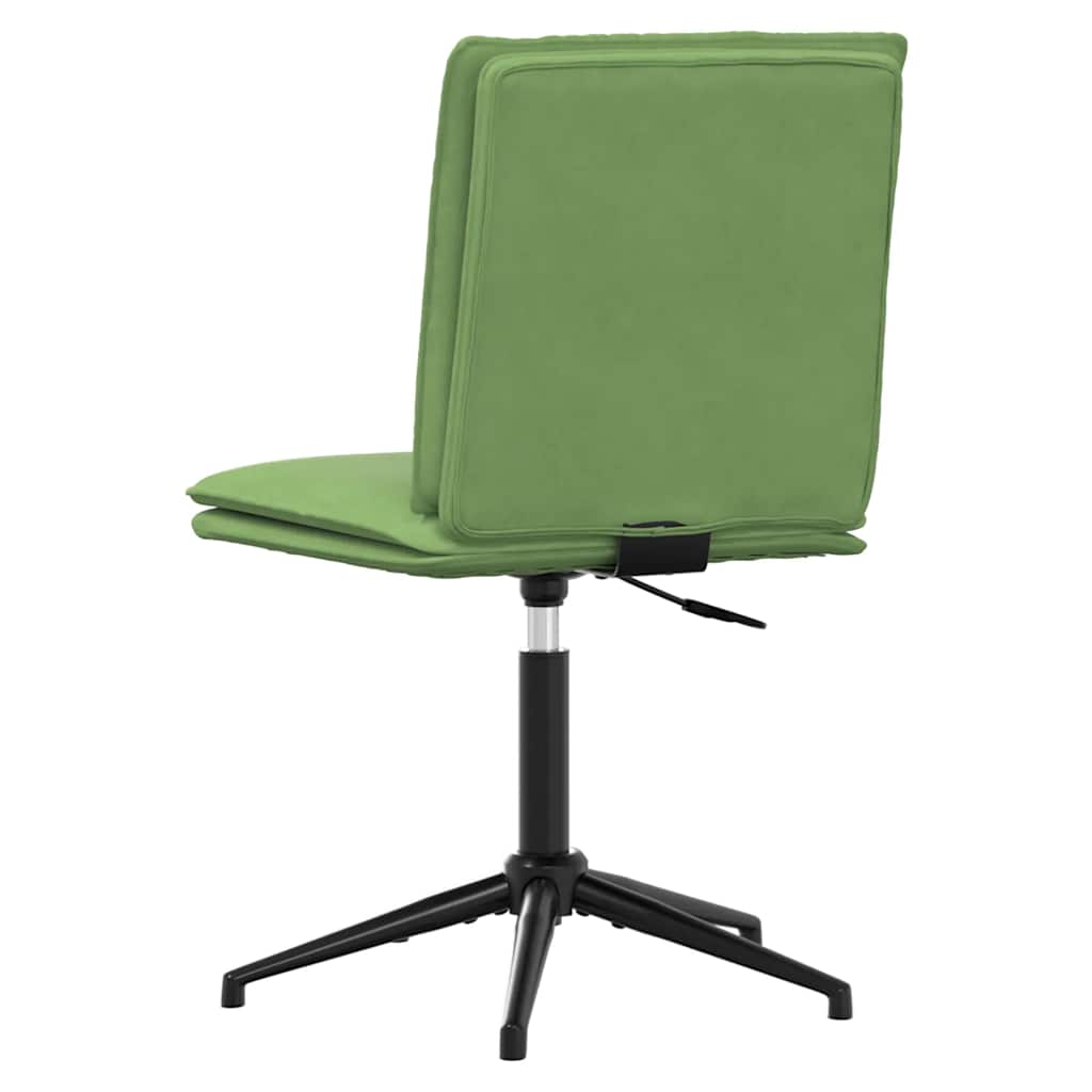 Cadeiras de jantar 2 pcs veludo verde-claro