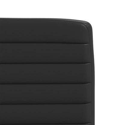 Cadeiras de jantar 6 pcs couro artificial preto