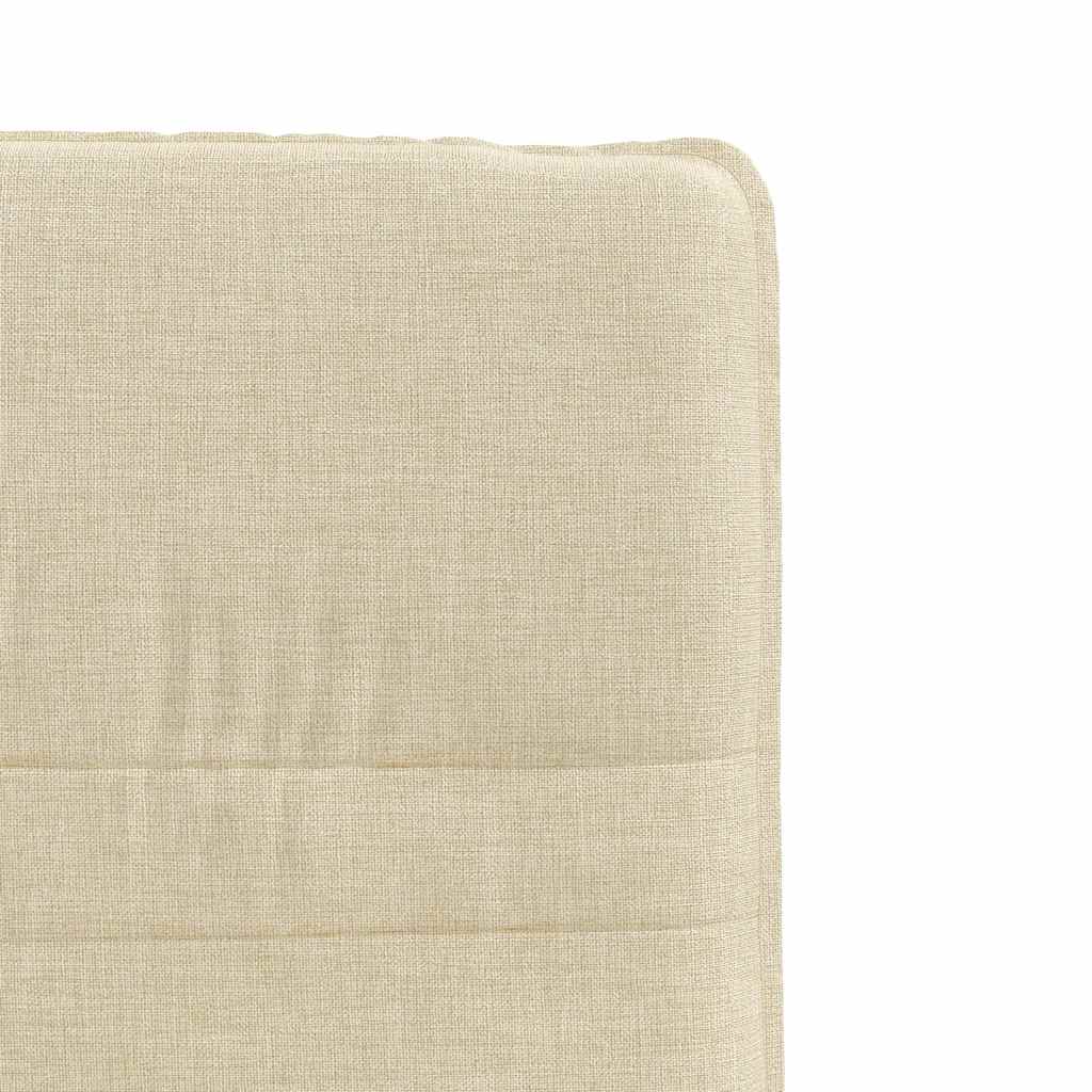 Cadeiras de jantar 6 pcs tecido cor creme