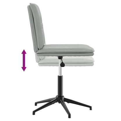 Cadeiras de jantar 4 pcs veludo cinzento-claro