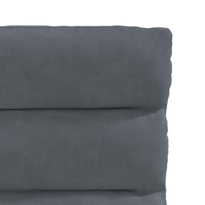 Cadeiras de jantar 6 pcs veludo cinzento-escuro