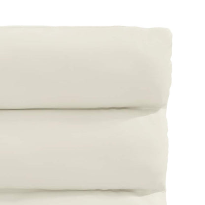 Cadeiras de jantar 6 pcs veludo cor creme