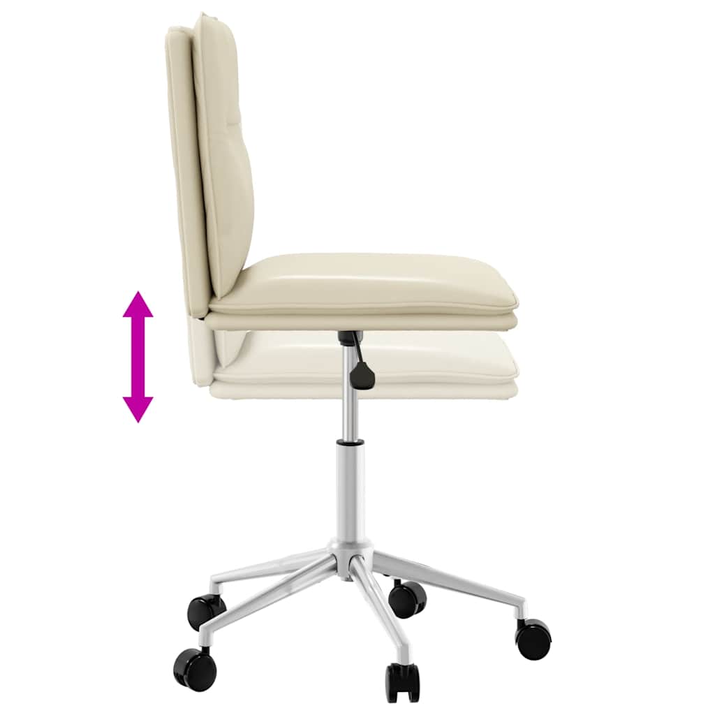 Cadeiras de jantar 4 pcs couro art. creme