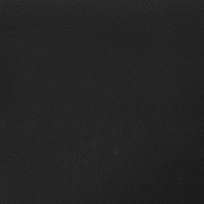 Cadeiras de jantar 4 pcs couro artificial preto