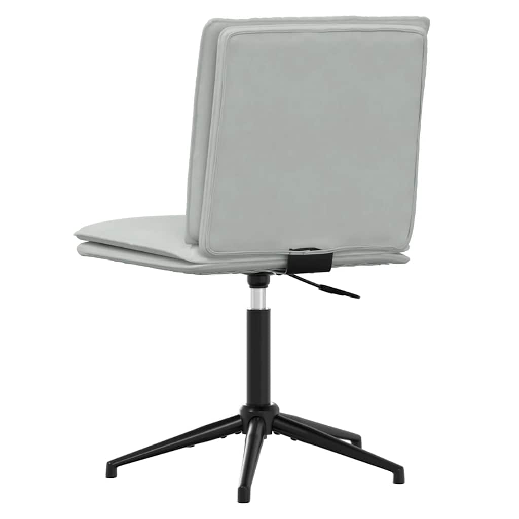 Cadeiras de jantar 6 pcs veludo cinzento-claro