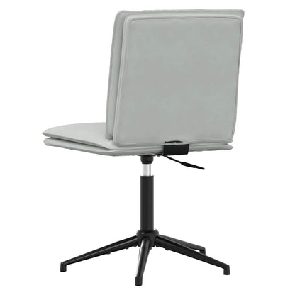 Cadeiras de jantar 6 pcs veludo cinzento-claro