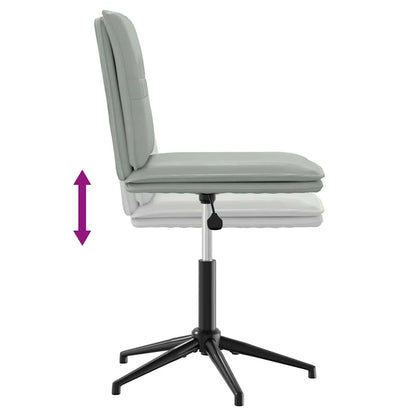 Cadeiras de jantar 6 pcs veludo cinzento-claro