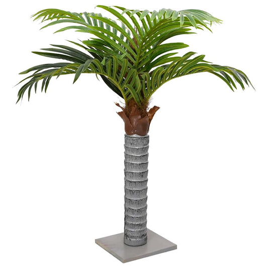 Palmeira artificial 6 folhas 100 cm verde