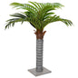 Palmeira artificial 6 folhas 100 cm verde