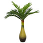 Planta de palmeira artificial 9 folhas 70 cm verde