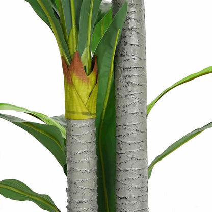 Árvore Dracaena artificial 36 folhas 120 cm verde