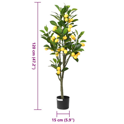 Limoeiro artificial 136 folhas 120 cm verde