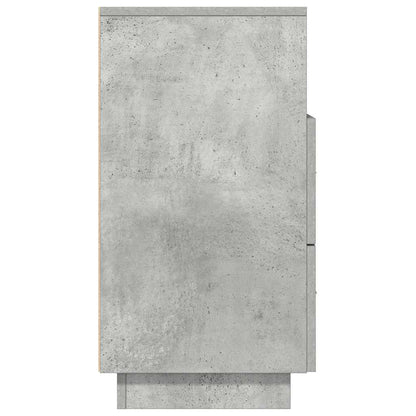 Mesas cabeceira 2pcs c/ 2gavetas 36x36x68 cm cinzento cimento