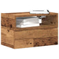 Mesas de cabeceira parede 2 pcs 45x26x28,5 cm cor madeira velha