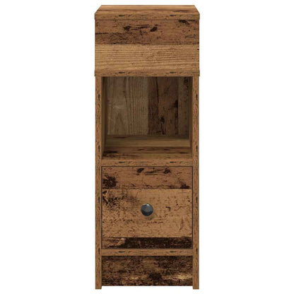 Mesa de cabeceira com gaveta 25x31x66 cm madeira velha