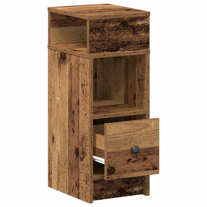 Mesa de cabeceira com gaveta 25x31x66 cm madeira velha