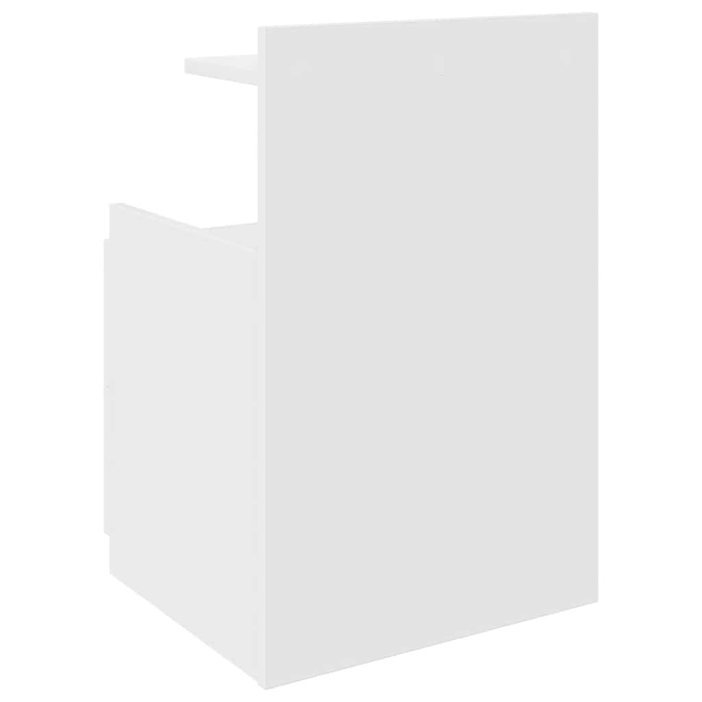 Mesa de cabeceira com 2 gavetas 40x36,5x62 cm branco
