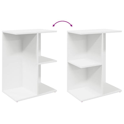 Mesas cabeceira 2 pcs 46,5x29x61 cm derivados de madeira branco