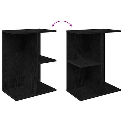 Mesas cabeceira 2pcs 46,5x29x61cm deriv. madeira carvalho preto