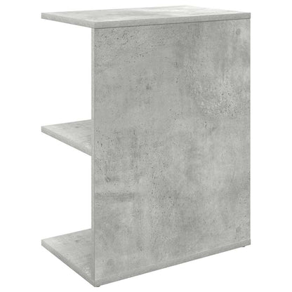 Mesa cabeceira 46,5x29x61 cm derivados madeira cinzento-cimento